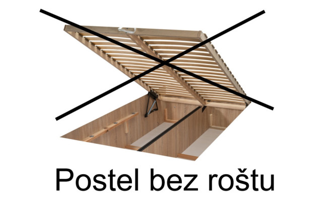 Postel bez roštů -1 000 Kč