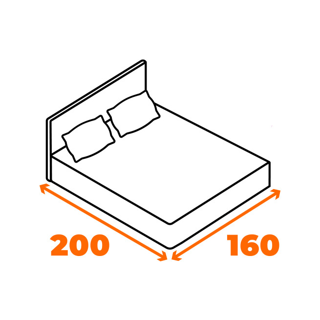 Postele 160x200 cm