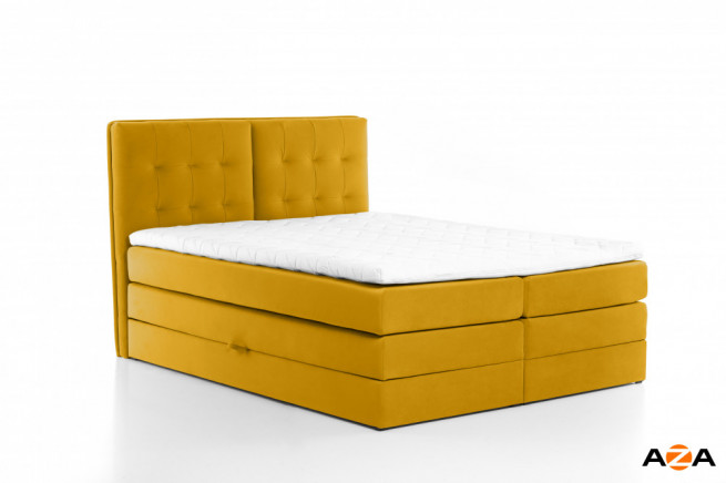 Postel boxspring Stela 220x220 s úložným prostorem - výběr barev